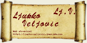 Ljupko Veljović vizit kartica